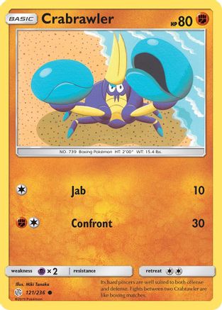 Crabrawler SM Cosmic Eclipse - Common