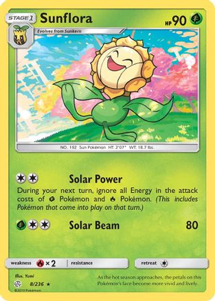 Sunflora 008 SM Cosmic Eclipse - Rare