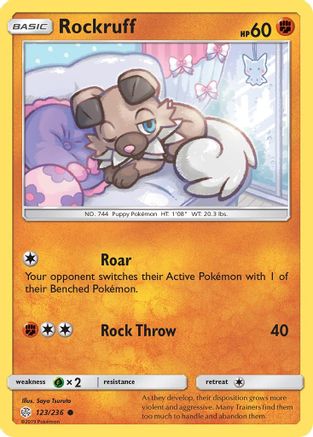 Rockruff 123 SM Cosmic Eclipse - Common