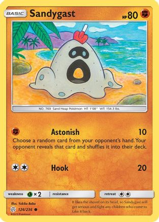 Sandygast - Reverse Holofoil SM Cosmic Eclipse - Common