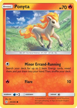Ponyta 023 SM Cosmic Eclipse - Common