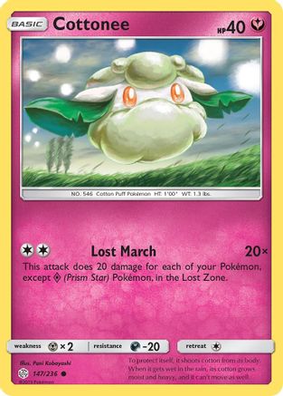 Cottonee 147 SM Cosmic Eclipse - Common