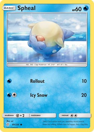Spheal 049/236 SM Cosmic Eclipse - Common