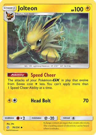 Jolteon 070 SM Cosmic Eclipse - Uncommon