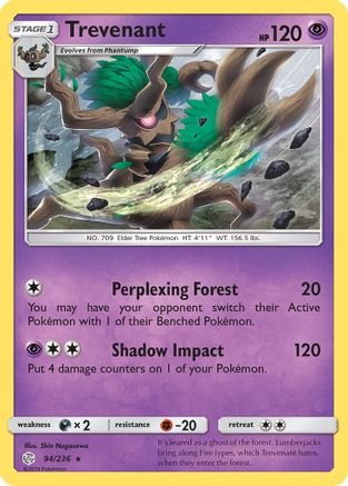 Trevenant SM Cosmic Eclipse - Rare
