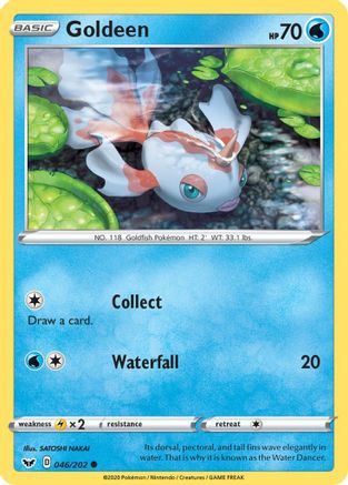 Goldeen (046) 046 - Reverse Holofoil SWSH01 Sword & Shield Base Set - Common