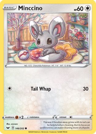 Minccino (146) 146 SWSH01 Sword & Shield Base Set - Common