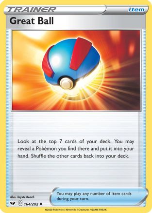 Great Ball 164 SWSH01 Sword & Shield Base Set - Uncommon