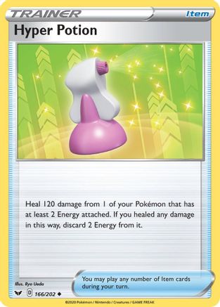Hyper Potion 166 SWSH01 Sword & Shield Base Set - Uncommon