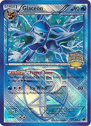 Glaceon - 23/116 (City Championships)/116 - Reverse Holofoil League & Championship Cards - Promo