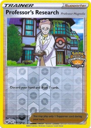 Professor's Research - 178/202 (Regional Championships)/202 - Reverse Holofoil League & Championship Cards - Promo