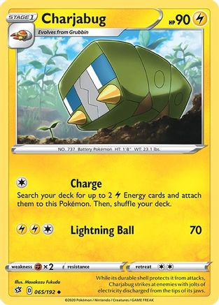 Charjabug 065 SWSH02 Rebel Clash - Uncommon
