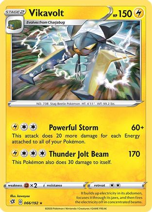 Vikavolt 066 - Reverse Holofoil SWSH02 Rebel Clash - Holo Rare