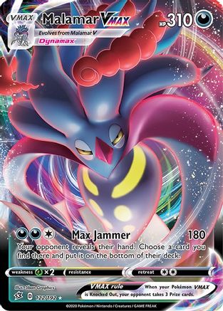 Malamar VMAX 122/192 - Holofoil SWSH02 Rebel Clash - Ultra Rare