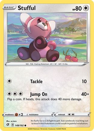 Stufful 149 - Reverse Holofoil SWSH02 Rebel Clash - Common