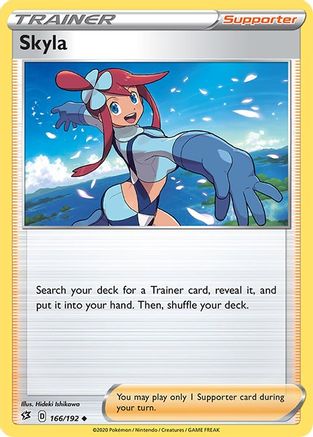 Skyla 166 - Reverse Holofoil SWSH02 Rebel Clash - Uncommon