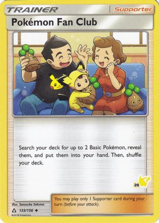 Pokemon Fan Club - 133/156 (#28 Pikachu Stamped)/156 Battle Academy - Promo