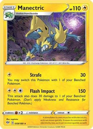 Manectric 059 SWSH03 Darkness Ablaze - Rare