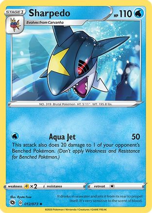 Sharpedo 012 Champions Path - Uncommon