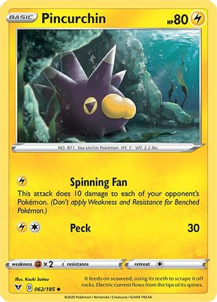 Pincurchin 062 SWSH04 Vivid Voltage - Uncommon