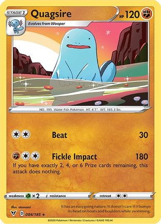 Quagsire 084 SWSH04 Vivid Voltage - Rare