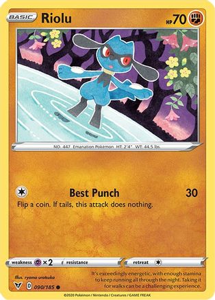 Riolu 090 SWSH04 Vivid Voltage - Common