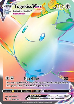 Togekiss VMAX (Secret) 191/185 - Holofoil SWSH04 Vivid Voltage - Secret Rare