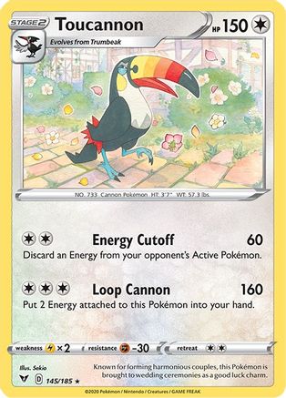 Toucannon 145 SWSH04 Vivid Voltage - Rare