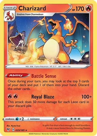 Charizard 025/185 - Holofoil Deck Exclusives - Holo Rare