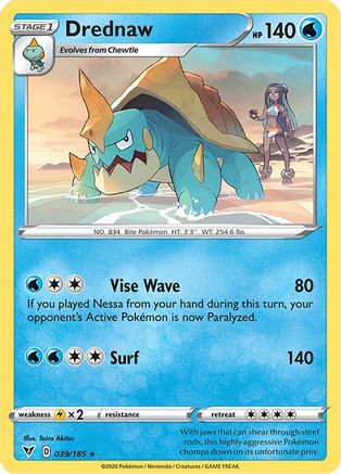 Drednaw 039/185 - Holofoil Deck Exclusives - Holo Rare