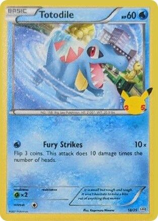 Totodile 018/25 McDonalds 25th Anniversary Promos - Promo