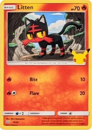 Litten 015/25 - Holofoil McDonalds 25th Anniversary Promos - Promo
