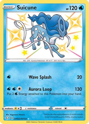 Suicune SV022/SV122 - Holofoil Shining Fates Shiny Vault - Shiny Holo Rare