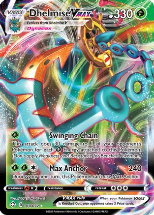 Dhelmise VMAX 010/072 - Holofoil Shining Fates - Ultra Rare