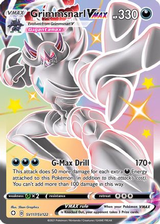 Grimmsnarl VMAX SV117/SV122 - Holofoil Shining Fates Shiny Vault - Shiny Holo Rare