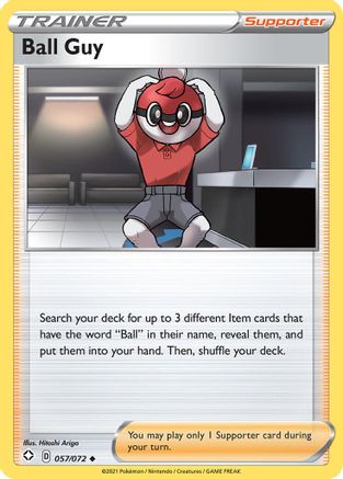 Ball Guy 057 - Reverse Holofoil Shining Fates - Uncommon