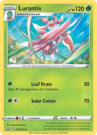 Lurantis 015 - Reverse Holofoil SWSH05 Battle Styles - Rare