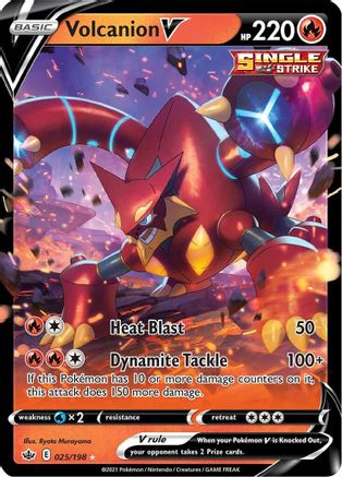 Volcanion V 025/198 - Holofoil SWSH06 Chilling Reign - Ultra Rare