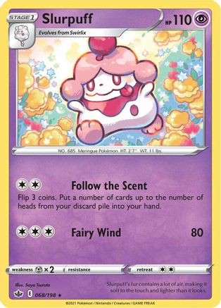 Slurpuff 068 SWSH06 Chilling Reign - Rare