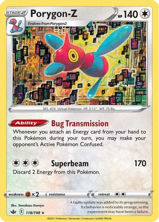 Porygon-Z 118 - Holofoil SWSH06 Chilling Reign - Holo Rare