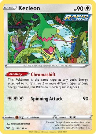 Kecleon 122 SWSH06 Chilling Reign - Rare