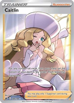 Caitlin (Full Art) 189/198 - Holofoil SWSH06 Chilling Reign - Ultra Rare