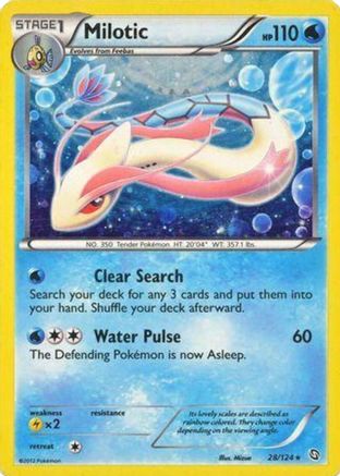 Milotic - 28/124 (Cosmos Holo)/124 - Holofoil Blister Exclusives - Promo