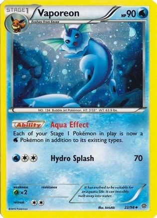 Vaporeon 022/98 - Holofoil Miscellaneous Cards & Products - Promo