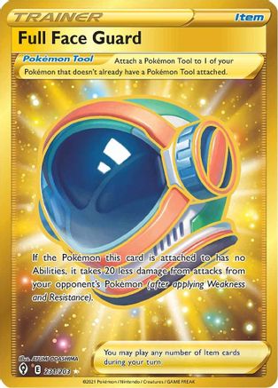 Full Face Guard (Secret) 231/203 - Holofoil SWSH07 Evolving Skies - Secret Rare