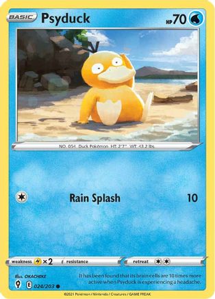 Psyduck 024 SWSH07 Evolving Skies - Common