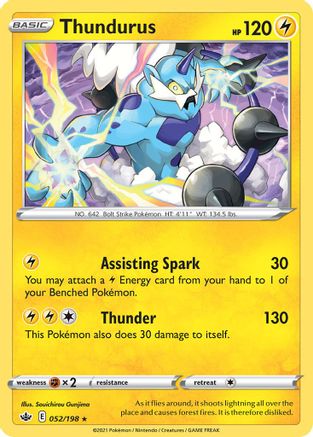 Thundurus - 52/198/198 Deck Exclusives - Rare