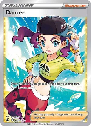 Dancer (Full Art) 259/264 - Holofoil SWSH08 Fusion Strike - Ultra Rare