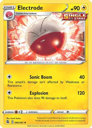Electrode 088 SWSH08 Fusion Strike - Rare
