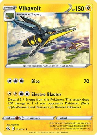 Vikavolt 101 SWSH08 Fusion Strike - Rare